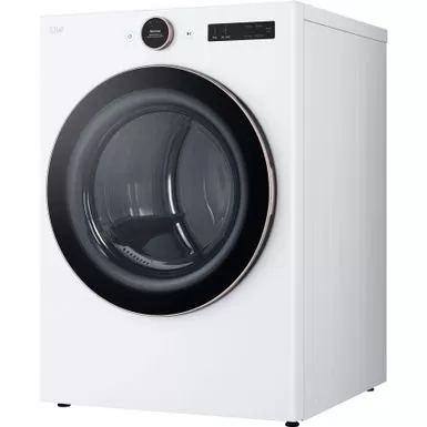 LG - 7.4 Cu. Ft. Smart Electric Dryer With Steam And Sensor Dry - White 5 LG - 7.4 Cu. Ft. Smart Electric Dryer With Steam And Sensor Dry - White - Image 3