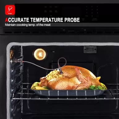 Gasland Chef 30" 4.8 Cu. Ft Single Electric Wall Oven In Stainless Steel With 8 Cooking Functions, CSA Certified - Stainless Steel 5 Gasland Chef 30" 4.8 Cu. Ft Single Electric Wall Oven In Stainless Steel With 8 Cooking Functions, CSA Certified - Stainless Steel - Image 3