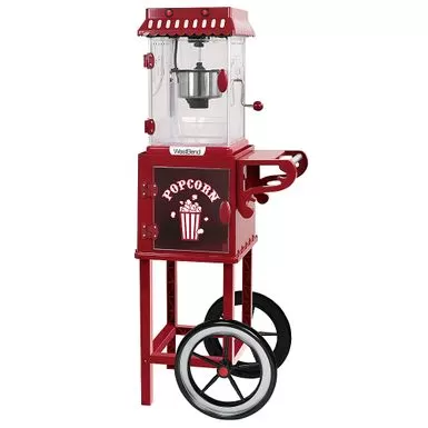 WestBend - 2.5-Ounce Popcorn Cart Popcorn Popper Machine - Red 3 WestBend - 2.5-Ounce Popcorn Cart Popcorn Popper Machine - Red