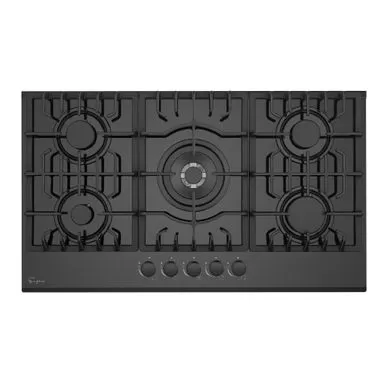 Built-in 36" Tempered Glass Gas Cooktop - 5 Sealed Burners Cook Tops - Black 3 Built-in 36" Tempered Glass Gas Cooktop - 5 Sealed Burners Cook Tops - Black