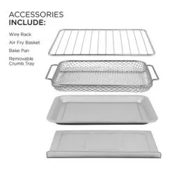 Elite Gourmet - 10L Digital Air Fryer Oven, 7 Preset Functions - Silver 15 Elite Gourmet - 10L Digital Air Fryer Oven, 7 Preset Functions - Silver -Appliance Shop 983fce5b 0a4b 50eb 81b3 ce37df794249