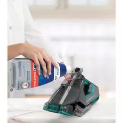 BISSELL - Pet Stain Eraser PowerBrush Plus Cordless Portable Carpet Cleaner - Titanium And Electric Blue -Appliance Shop 99029906 4a27 5c17 8d92 b7000661c2b4