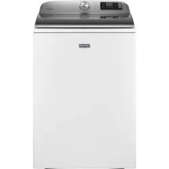 Maytag - 5.3 Cu. Ft. High Efficiency Smart Top Load Washer With Extra Power Button - White