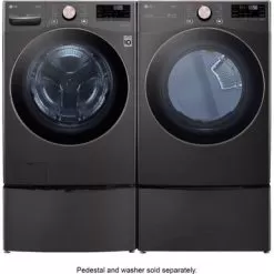 LG - 7.4 Cu. Ft. Stackable Smart Electric Dryer With Steam And Built-In Intelligence - Black Steel -Appliance Shop 99a328fc c966 5919 b26e d0d0dfb50640