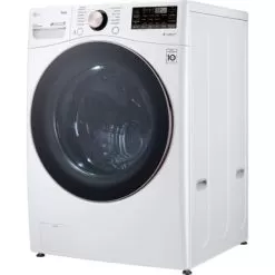 LG - 4.5 Cu. Ft. High-Efficiency Stackable Smart Front Load Washer With Steam And Built-In Intelligence - White -Appliance Shop 99f8a403 b940 56d1 b1b0 0d020a9bd607