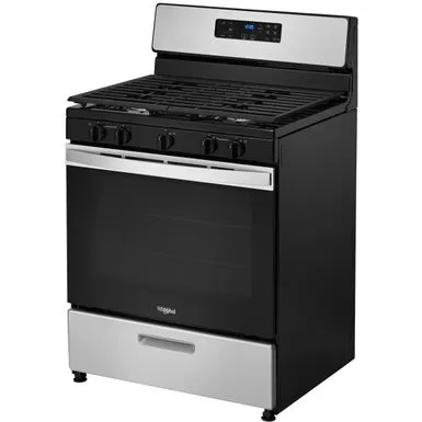 Whirlpool - 5.1 Cu. Ft. Freestanding Gas Range With Edge To Edge Cooktop - Stainless Steel 4 Whirlpool - 5.1 Cu. Ft. Freestanding Gas Range With Edge To Edge Cooktop - Stainless Steel - Image 2