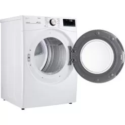 LG - 7.4 Cu. Ft. Stackable Smart Gas Dryer With Steam And Built-In Intelligence - White -Appliance Shop 9b64560d 398a 55e2 aa47 2b43c0b90645