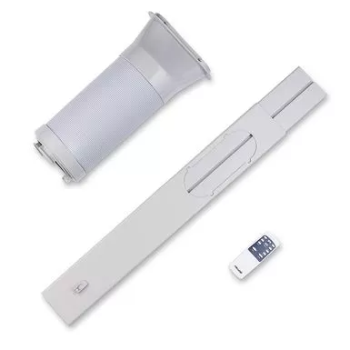 NewAir - 200 Sq. Ft. Portable Air Conditioner, 7,500 BTUs (4,000 BTU, DOE), Easy Setup Window Venting Kit And Remote Control - White 9 NewAir - 200 Sq. Ft. Portable Air Conditioner, 7,500 BTUs (4,000 BTU, DOE), Easy Setup Window Venting Kit And Remote Control - White - Image 7