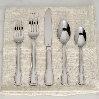 Cuisinart - Elite Valloire Collection 20-Piece Flatware Set - Silver 4 Cuisinart - Elite Valloire Collection 20-Piece Flatware Set - Silver - Image 2