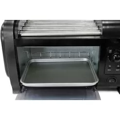 Elite Gourmet - 210w Analog Hot Dog Roller & Toaster Oven - Black -Appliance Shop 9d875202 b626 557c 9657 0b98f10ab1b8