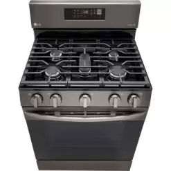 LG 5.8-Cu. Ft. Gas Convection Smart Range With AirFry, Black Stainless Steel -Appliance Shop 9d998774 1e80 4d1c 8282 b89c363a2704