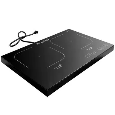 MegaChef Portable Dual Induction Cooktop - Black 4 MegaChef Portable Dual Induction Cooktop - Black - Image 2