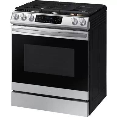 Samsung - 6.0 Cu. Ft. Front Control Slide-In Gas Convection Range With Air Fry & Wi-Fi, Fingerprint Resistant - Stainless Steel 5 Samsung - 6.0 Cu. Ft. Front Control Slide-In Gas Convection Range With Air Fry & Wi-Fi, Fingerprint Resistant - Stainless Steel - Image 3