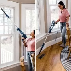 Shark - Stratos UltraLight Corded Stick Vacuum With DuoClean PowerFins HairPro, Self-Cleaning Brushroll, Odor Neutralizer - Navy -Appliance Shop 9fe5b647 d024 55b8 a5c1 222d71a121d4