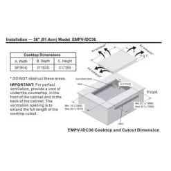 2 Piece Kitchen Package With 36" Induction Cooktop & 36" Ducted Island Range Hood - Silver -Appliance Shop a0362228 a2de 439e a6ca 0ae9d56e8432