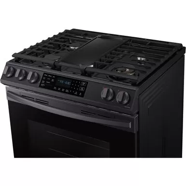 Samsung 6.0-Cu. Ft. Front Control Slide-In Gas Range With AirFry, Brushed Black 6 Samsung 6.0-Cu. Ft. Front Control Slide-In Gas Range With AirFry, Brushed Black - Image 4
