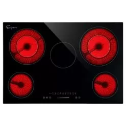 30-in 5 Elements Radiant Electric Cooktop With Keep Warm Element - 30" - Black
