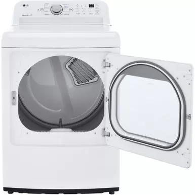 LG 7.3 Cu. Ft. Ultra Large Capacity Electric Dryer With Sensor Dry Technology - White - White 6 LG 7.3 Cu. Ft. Ultra Large Capacity Electric Dryer With Sensor Dry Technology - White - White - Image 4