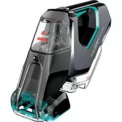 BISSELL - Pet Stain Eraser PowerBrush Plus Cordless Portable Carpet Cleaner - Titanium And Electric Blue