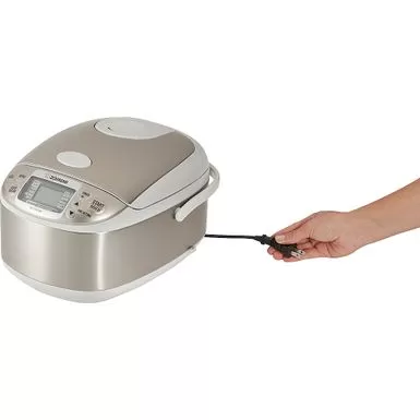 Zojirushi - 5.5 Cup Micom Rice Cooker & Warmer - Stainless Gray 6 Zojirushi - 5.5 Cup Micom Rice Cooker & Warmer - Stainless Gray - Image 4