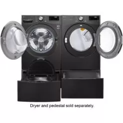 LG 5.0-Cu. Ft. Front Load Washer With Built-In Intelligence, Black Steel -Appliance Shop a2de2777 e659 54ee 816d ba936f8ebe9c