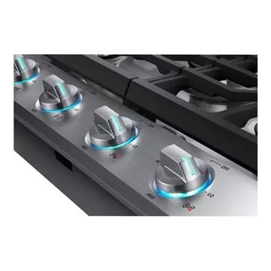 Samsung Ada 30" Stainless Steel Smart Gas Cooktop With Illuminated Knobs 11 Samsung Ada 30" Stainless Steel Smart Gas Cooktop With Illuminated Knobs - Image 9