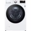 LG - 4.5 Cu. Ft. High-Efficiency Stackable Smart Front Load Washer With Steam And Built-In Intelligence - White