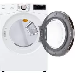 LG - 7.4 Cu. Ft. Stackable Smart Gas Dryer With Steam And Built-In Intelligence - White -Appliance Shop a4f5cd7b 8720 588e 8872 3331ef54a29d