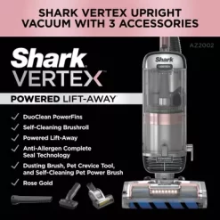 Shark - Vertex DuoClean PowerFin Upright Vacuum With Powered Lift-Away And Self-Cleaning Brushroll - Rose Gold 31 Shark - Vertex DuoClean PowerFin Upright Vacuum With Powered Lift-Away And Self-Cleaning Brushroll - Rose Gold -Appliance Shop a581c231 61fd 48f5 92d7 f7173b2d833d