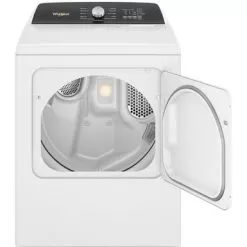 Whirlpool - 7.0 Cu. Ft. Electric Dryer With Steam And Moisture Sensing - White -Appliance Shop a6037f56 df00 5aa2 8372 23aefc0b6606