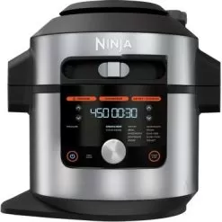 Ninja - Foodi 14-in-1 8qt. XL Pressure Cooker & Steam Fryer With SmartLid - Stainless/Black