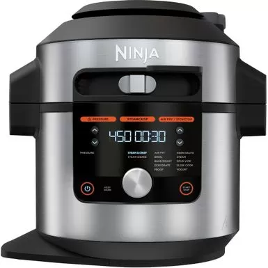 Ninja - Foodi 14-in-1 8qt. XL Pressure Cooker & Steam Fryer With SmartLid - Stainless/Black 3 Ninja - Foodi 14-in-1 8qt. XL Pressure Cooker & Steam Fryer With SmartLid - Stainless/Black