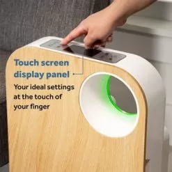 OVAL AIR 3-Stage H13 True HEPA 5-in-1 Air Purifier For Rooms Up To 600 Sq. Ft. Reduces Allergies, Asthma, Pets, Odor, Smoke - Dark Wood -Appliance Shop a8b7024a a503 4f56 8839 fd612451bfb0