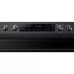 Samsung 6.3-Cu. Ft. Smart Freestanding Electric Range With No-Preheat Air Fry, Convection+ And Griddle, Brushed Black -Appliance Shop a8d71c2f eae7 4649 9514 34daa8ef268e