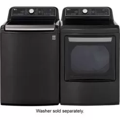 LG - 7.3 Cu. Ft. Smart Gas Dryer With Steam And Sensor Dry - Black Steel -Appliance Shop a8eda0de dfa8 543a be7d 6a7a285fdc38