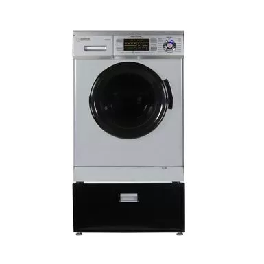 Equator Compact 13 Lbs Combination Washer Dryer Vented/Ventless Dry + Laundry Pedestal With Drawer - Black 5 Equator Compact 13 Lbs Combination Washer Dryer Vented/Ventless Dry + Laundry Pedestal With Drawer - Black - Image 3