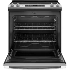 GE - 5.3 Cu. Ft. Slide-In Electric Range - Stainless Steel -Appliance Shop a92f6749 347f 502e ab9d 63e7be3ed813