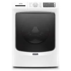 Maytag - 4.5 Cu. Ft. 10-Cycle High-Efficiency Front-Loading Washer With Steam - White