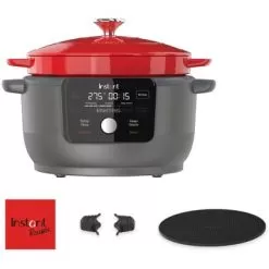 Instant Pot - Precision 5-in-1 Electric Dutch Oven - Cast Iron - Red -Appliance Shop a9e58880 a5fe 5597 9c29 37dce515aaeb