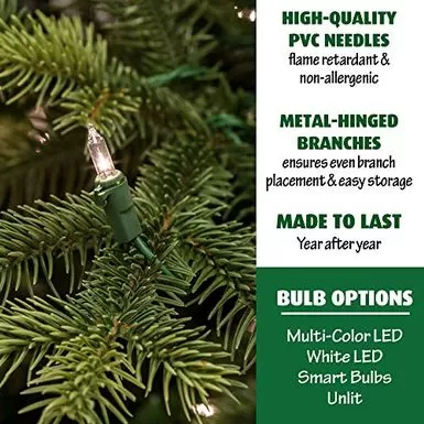 Fraser Hill Farm 7.5-Ft. Foxtail Pine Christmas Tree With Smart String Lighting, Green 6 Fraser Hill Farm 7.5-Ft. Foxtail Pine Christmas Tree With Smart String Lighting, Green - Image 4