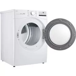 LG - 7.4 Cu. Ft. Stackable Electric Dryer With FlowSense - White -Appliance Shop af8be6ae 5e76 5ed0 9f8f dd1adb6801b1