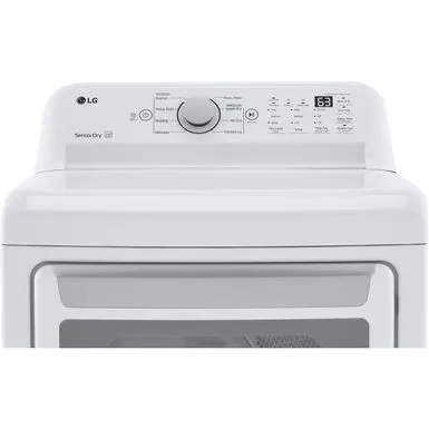 LG 7.3 Cu. Ft. Ultra Large Capacity Electric Dryer With Sensor Dry Technology - White - White 5 LG 7.3 Cu. Ft. Ultra Large Capacity Electric Dryer With Sensor Dry Technology - White - White - Image 3