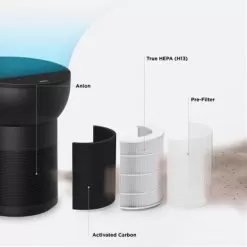 TCL - Breeva A2 182 Sq. Ft. Smart True HEPA Air Purifier - Black -Appliance Shop b04ccc05 ca2d 505e 8b8a 43eda3d220b7