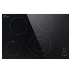 30-in 4 Elements Radiant Electric Cooktop Including Dual-Ring Element - 30" - 30"