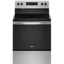 Whirlpool - 5.3 Cu. Ft. Freestanding Electric Range With Steam-Cleaning And Frozen Bake™ - Stainless Steel