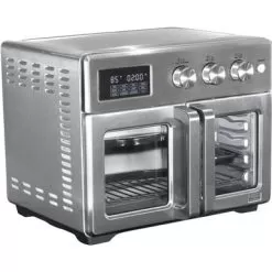 Bella Pro Series - 12-in-1 6-Slice Toaster Oven + 33-qt. Air Fryer With French Doors - Stainless Steel