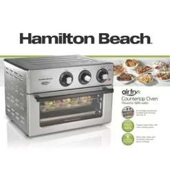 Hamilton Beach - Air Fry Countertop Oven Stainless Steel -Appliance Shop b3325bfc fcc1 4e5d 8daa 6aedd3b29950
