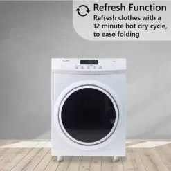 Equator 3.5 Cu.ft. 110 V Front Load Compact Standard Sensor Dry/Refresh In White - White -Appliance Shop b3f4318f ad74 4a8e a25a 6d8966bd8a07