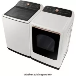 Samsung 7.4-Cu. Ft. Smart Electric Dryer With Steam Sanitize+, Ivory -Appliance Shop b4724a08 27fc 5b0a 881c da00f5eb2137