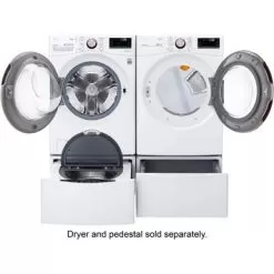 LG - 4.5 Cu. Ft. High-Efficiency Stackable Smart Front Load Washer With Steam And Built-In Intelligence - White -Appliance Shop b5edafa1 297b 5e0a 8596 f4b8cc23b49e